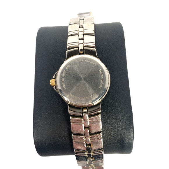 Womens Bulova Bracelet Two-Tone Steel Ladies Watch 98L56 Mother Of Pearl Dial
